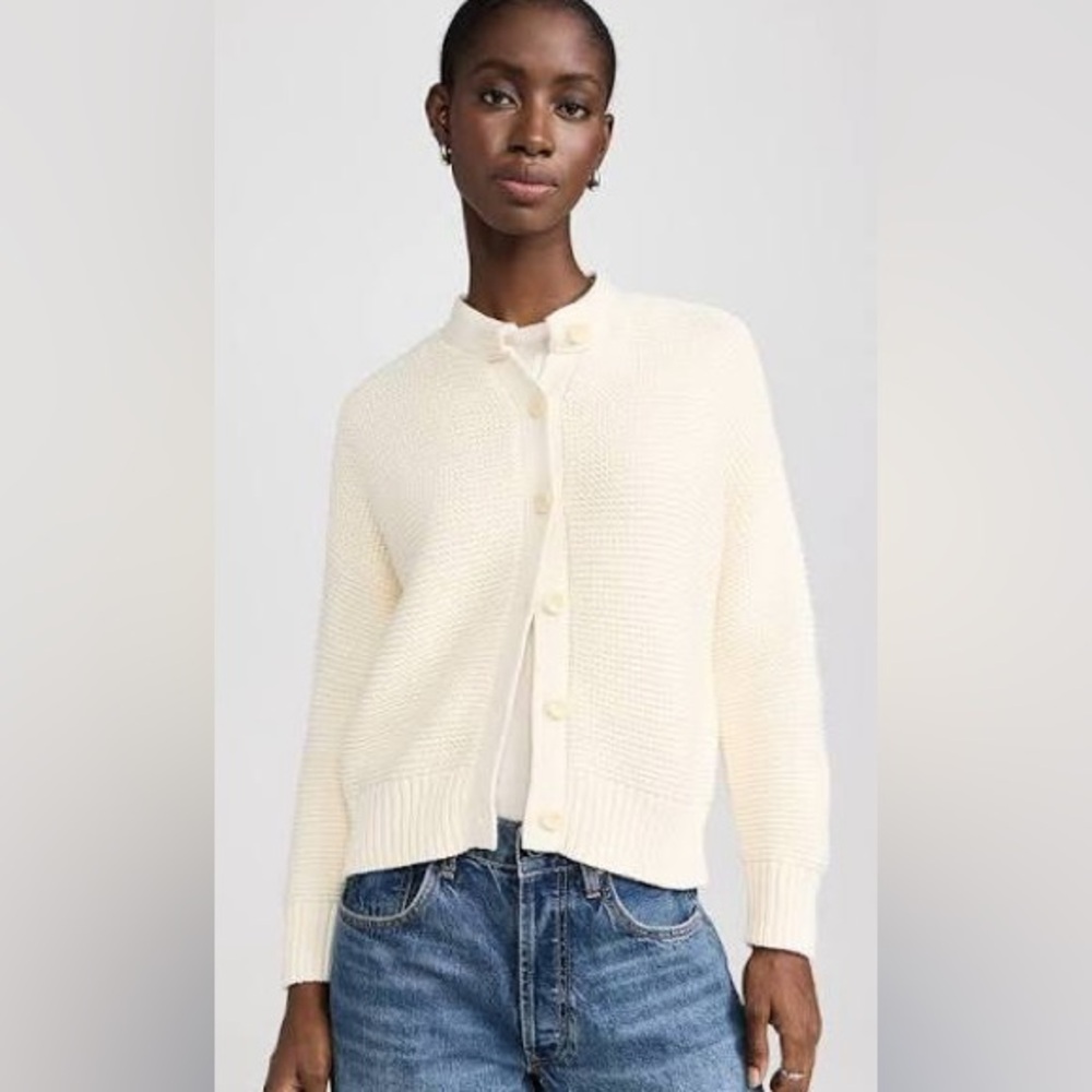 Alex Mill Cream Nico Button-Up Sweater